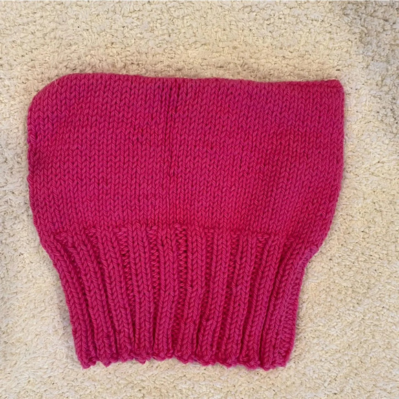 Pink Knit Beanie - Picture 1 of 5
